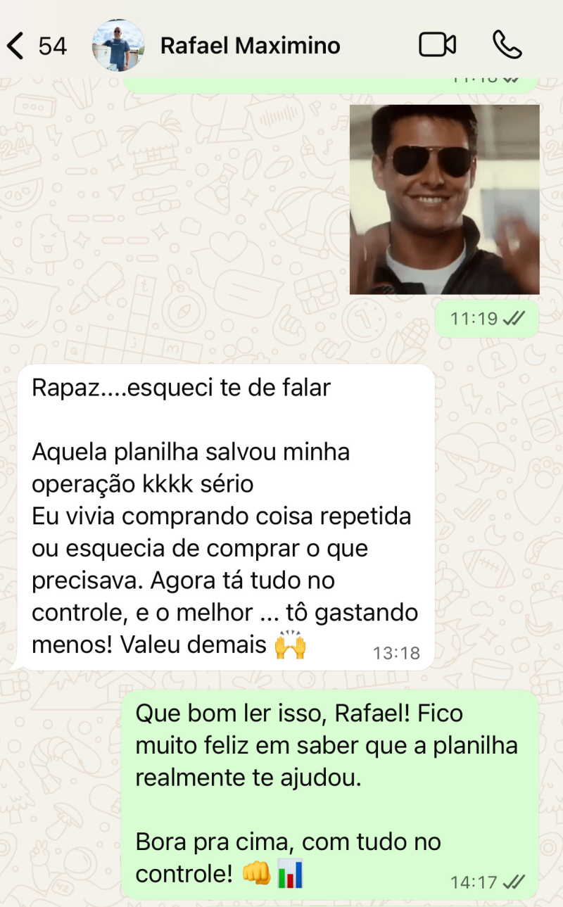 Depoimento de cliente