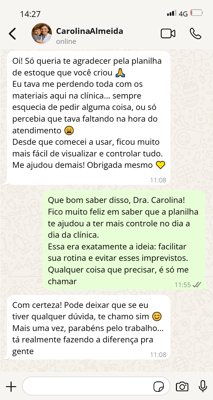 Depoimento de cliente